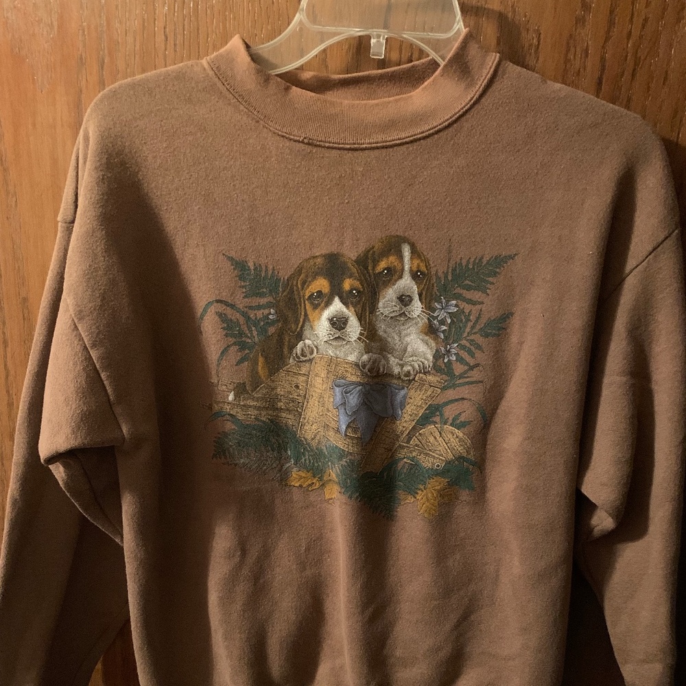 Endless Designs Fleece Sweatshirt, Brown, Size M